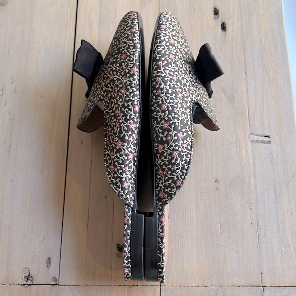 New. Tabitha Simmons Masha Bow mules in black multi Size 38.5, US 8.5 - Picture 10 of 10